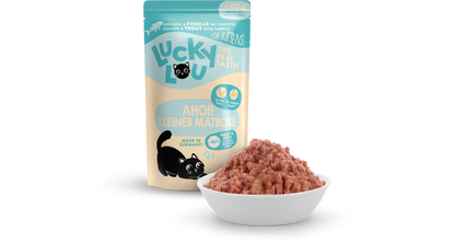 Lucky Lou Lifestage Kitten s hydinovým mäsom a pstruhom 125 g