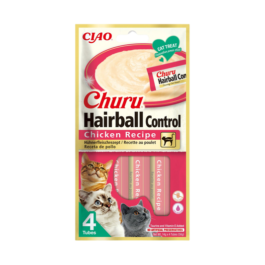 Pochúťka Churu Hairball kuracie 4 x 14 g 